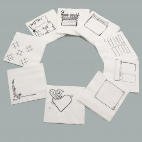 Customized Printing Cocktail Ppaer Napkin Food Contact Safe