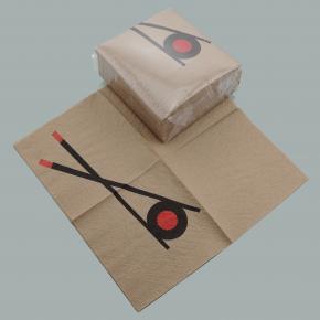 FSC Brown Paper Napkin With Logo Printing