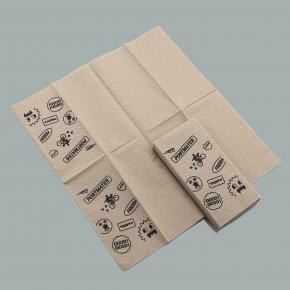 Custom Printed Kraft Paper Napkin